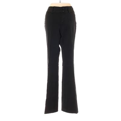 Banana Republic Factory Store Dress Pants - Low Rise Boot Cut Boyfriend: Black Bottoms - Size 2