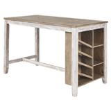 Signature Design Skempton Rectangular Counter Table w/Storage - Ashley Furniture D394-32