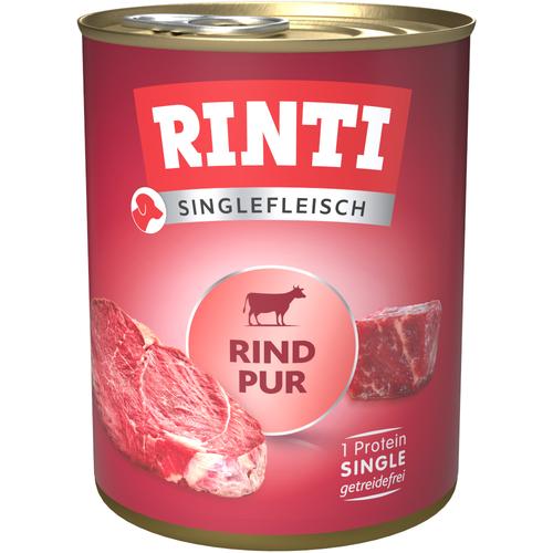 12x800g Singlefleisch Mix RINTI Hundefutter nass