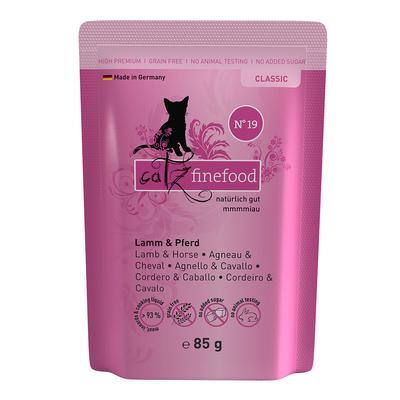 16 x 85g Lamm & Pferd catz finefood Katzenfutter nass