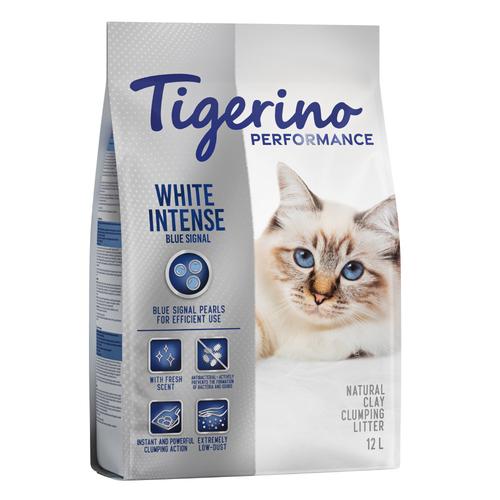 1x12l Tigerino Performance White Intense Blue Signal Katzenstreu – Frischeduft