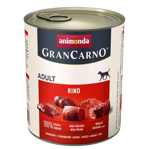 12 x 800 g animonda GranCarno Original Adult Rind Hundefutter nass