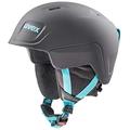 uvex Manic Pro - Ski Helmet for Kids - Individual Fit - Optimized Ventilation - Black-Petrol Matt - 54-58 cm