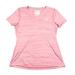 Adidas Tops | Adidas Womens Pink Heathered B Neck T Shirt Medium | Color: Pink/White | Size: M