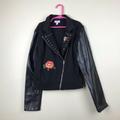 Disney Jackets & Coats | Disney D-Signed Coco Rose Cropped Moto Jacket | Color: Black/Purple | Size: Lg