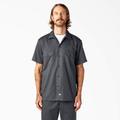 Dickies Men's Flex Slim Fit Short Sleeve Work Shirt - Charcoal Gray Size M (WS673)