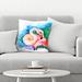 East Urban Home Flamingo 4 Square Pillow Cover & Insert Polyester/Polyfill blend | 14 H x 14 W x 1.5 D in | Wayfair