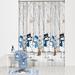 The Holiday Aisle® Enos Single Shower Curtain Polyester in Gray | 72 H x 70 W in | Wayfair 225C2515101E4A7D93D3616FDE52E625