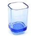 Latitude Run® Nhek Toothbrush Holder Glass, Wood in Blue | 5 H x 3 W x 3 D in | Wayfair Gedy 1098-11