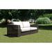 Hokku Designs Daltan Wicker Outdoor Loveseat Wicker/Rattan/Sunbrella® Fabric Included in Black/Gray | Wayfair 2 PC SET-903-LOVESEAT/Z-680-SU-736