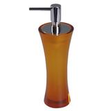 Ebern Designs Caernarfon Soap Dispenser Resin, Wood in Orange | 8.85 H x 2.81 W x 2.81 D in | Wayfair 87739ED6D3A84BFB851CAFBD899B5781