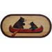 Loon Peak® Costa Bear Canoe Accent 44 in. x 20 in. Indoor Only Door Mat Synthetics in Brown | Wayfair CC10449