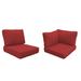 Red Barrel Studio® High Back Indoor/Outdoor Replacement Cushion Set Acrylic, Terracotta in Red/Brown | 6 H x 28 W in | Wayfair