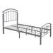 Winston Porter Grenshaw Platform Bed Metal in Gray | 46 H x 40 W x 78 D in | Wayfair E8DCC63107AD4DC5815DF01BA8BDF859