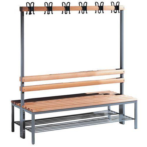 Combiné Banc Double Gardelux - 8 Patères - CP