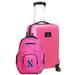 Northwestern Wildcats Deluxe 2-Piece Backpack and Carry-On Set - Pink
