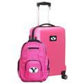 BYU Cougars Deluxe 2-Piece Backpack and Carry-On Set - Pink