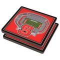 Red NC State Wolfpack 3D StadiumViews Coasters