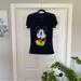 Disney Tops | Mickey Mouse Black V Neck Disney Tee | Color: Black | Size: Xs