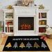 Black 30 x 0.44 in Area Rug - The Holiday Aisle® Triplett Holiday Trees Area Rug Polyester | 30 W x 0.44 D in | Wayfair