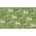 Green 30 x 0.44 in Area Rug - The Holiday Aisle® Triplett Reindeer Flurries Olive Area Rug Polyester | 30 W x 0.44 D in | Wayfair