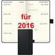 5X BRUNNEN Taschenkalender 9x15cm Kompagnon sw