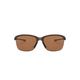 Oakley Women's Unstoppable Polarized Iridium Rectangular Sunglasses, Matte Brown Tortoise, 65 mm