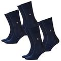 Burlington Lord 6120 Men's Socks Pack of 4, Size: 40-46, Colour: Navy