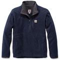 Carhartt Men's Dalton Half Zip Fleece Work Utility Outerwear, Navy Heather, XL