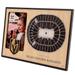 Brown Vegas Golden Knights 3D StadiumViews Picture Frame