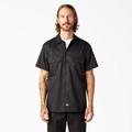 Dickies Men's Flex Slim Fit Short Sleeve Work Shirt - Black Size XL (WS673)