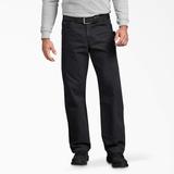 Dickies Men's Relaxed Fit Sanded Duck Carpenter Pants - Rinsed Black Size 38 32 (DU336)
