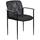 Boss B6909-BK Black Mesh Stackable Guest Chair with Arms