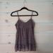 American Eagle Outfitters Tops | American Eagle Flowy Tank Top | Color: Gray/Purple | Size: Xs