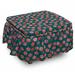 East Urban Home Box Cushion Ottoman Slipcover Polyester in Blue/Pink | 16 H x 38 W x 38 D in | Wayfair 474692D02A974D3D9B53B5373CA392DD