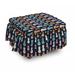 East Urban Home Box Cushion Ottoman Slipcover Polyester in Blue | 16 H x 38 W x 38 D in | Wayfair 2D8BF45BC2CD4E9D974830E0734CE01D