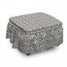 East Urban Home Box Cushion Ottoman Slipcover Polyester in Gray/Pink | 16 H x 38 W x 38 D in | Wayfair BD83E66312AB4BC4BB50831E83A2D215