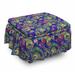 East Urban Home Box Cushion Ottoman Slipcover Polyester in Blue/Green/Pink | 16 H x 38 W x 38 D in | Wayfair CD19BA2004B8428B84DC72752FAE6A20