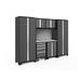 NewAge Products Bold Series 7 Piece Complete Storage System Set, Stainless Steel in Gray | 77.25 H x 108 W x 18 D in | Wayfair 50199