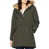 Levi's Jackets & Coats | Levi Olive Faux Fur-Trim Anorak Nwt | Color: Green | Size: M