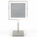 Aptations Modern & Contemporary Lighted Magnifying Bathroom/Vanity Mirror Metal in Gray | 15 H x 8 W x 5 D in | Wayfair 713-35-83