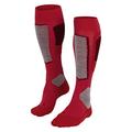 FALKE Women's SK4 Advanced W KH Wool Warm Thin 1 Pair Skiing Socks, Red (Rose 8680), 2.5-3.5