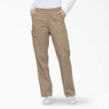 Dickies Women's Eds Signature Tapered Leg Cargo Scrub Pants - Khaki Size XL (86106)