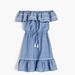 J. Crew Dresses | J. Crew Off The Shoulder Beach Dress. Size Small. | Color: Blue/White | Size: S