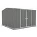 Absco Premier 10 ft. W x 10 ft. D Metal Storage Shed in Gray | 81.1 H x 118.1 W x 118.1 D in | Wayfair 30302GK