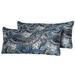 Paisley Indigo Outdoor Throw Pillows Rectangle Set of 2 in Paisley Indigo - TK Classics PILLOW-INDIGO-R-2x