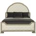 Bernhardt Santa Barbara Tufted Low Profile Standard Bed Wood & /Upholstered/Faux leather in Brown/Gray | 76 H x 81.5 W x 88.56 D in | Wayfair K1116