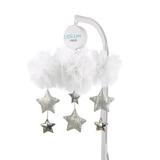 Little Love by Nojo Tulle Cloud w/ Metallic Stars Nursery Crib Musical Mobile Fabric in White | 29 H x 10.5 W x 8.5 D in | Wayfair 4908079