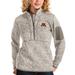 Women's Antigua Oatmeal Minnesota Golden Gophers Fortune Half-Zip Pullover Sweater