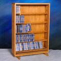 Rebrilliant 275 CD Dowel Multimedia Storage Rack Wood/Solid Wood in Brown | 33.5 H x 24.25 W x 6.5 D in | Wayfair E56535A4F76E41F1B4A2B66DAA5E3413